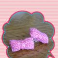 Orecchini Amigurumi a forma di fiocco 3D a[...]