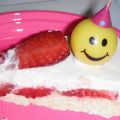 Torta fredda al caffè e fragole per il mio[...]