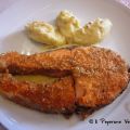 SALMONE AL SESAMO CON PURE' DI PATATE AROMATICO