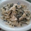 Farfalle panna e spinaci