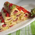Piramide di frolla alle fragole