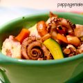 Polpo al sakè, verdure e anacardi!