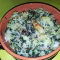 Riso con spinaci gratinato