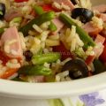 Insalata di riso integrale con fagiolini,[...]