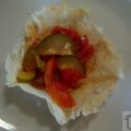 CESTINI DI PARMIGIANO CON PEPERONATA