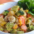 Verdure croccanti con semi di sesamo