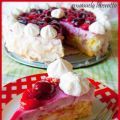 Cheesecake al cocco ciliege ed amarene