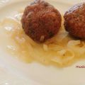 POLPETTE DI SARDE CON CIPOLLE IN AGRODOLCE