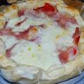 CROSTATA SALATA  DI PROSCIUTTO E POMODORI