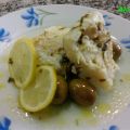 Baccalà al limone e olive / Dried salted cod at[...]