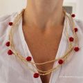 Una collana in rafia nata per errore!