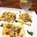 CROSTINI DI BRANZINO NEL PANE CARASAU