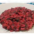 Risotto con barbabietola