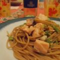 Spaghetti integrali con salmone fresco, fave e[...]