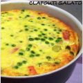 Flognarde aux petit pois (clafoutis salato)