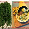 Zeppoline con asparagi di mare