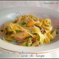 Pappardelle al salmone ed uova di lompo