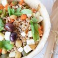 Insalata di Farro con Ceci Tonno e Verdure