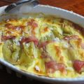 Indivia belga con salsa Mornay