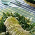 Petto di pollo con sedano e rucola