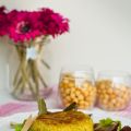Vegan burger di ceci e zucchine al curry