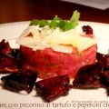 TARTARE CON PECORINO AL TARTUFO E PEPERONI[...]