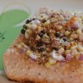 Salmone in crosta di gomasio