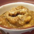 Zuppa cremosa con orzo, zucca e fagioli azuki