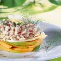 Tartare di branzino al melone