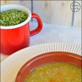 Zuppa di quinoa, piselli secchi e zucca