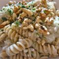 Fusilli integrali con topinambur e noci