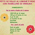 Petto di pollo al limone e riso con roselline[...]