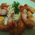 Spaghetti con gamberi