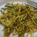 Spaghetti di zucchine croccanti al forno