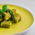 Gnocchi alla curcuma con crema di fagiolini
