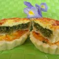 Mini quiches con spinaci e stracchino