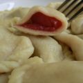 Vareniki (tortelloni) con ripieno di ciliege