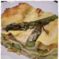 Lasagne con asparagi e prosciutto crudo