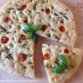 Focaccia pomodorini e basilico