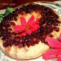 Ciambella natalizia allo yogurt di mirtilli