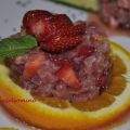 Tartare di tonno alle fragole