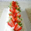 Roll cake con le fragole♪