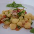 gnocchetti con pesce spada e rucola