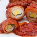 Involtini di cotenna di maiale a stufato