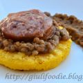 Cotechino con Lenticchie su Crostini di Polenta[...]