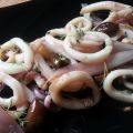 Insalata tiepida di calamari e cipolle di Tropea
