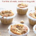 Tortine di mela, avena e nocciole