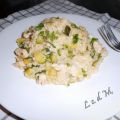 RISOTTO CON ZUCCHINE E POLLO