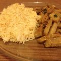 Seitan al limone con riso basmati al curry