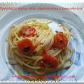 Spaghetti aglio, olio, peperoncino e pomodorini